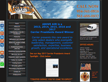 Tablet Screenshot of aboveairinc.net